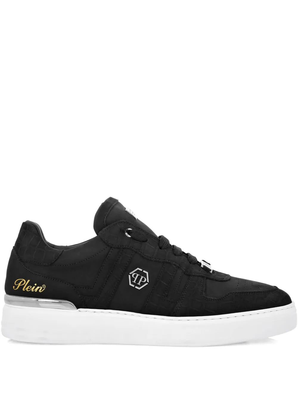 Philipp Plein Leather Low-Top Sneakers