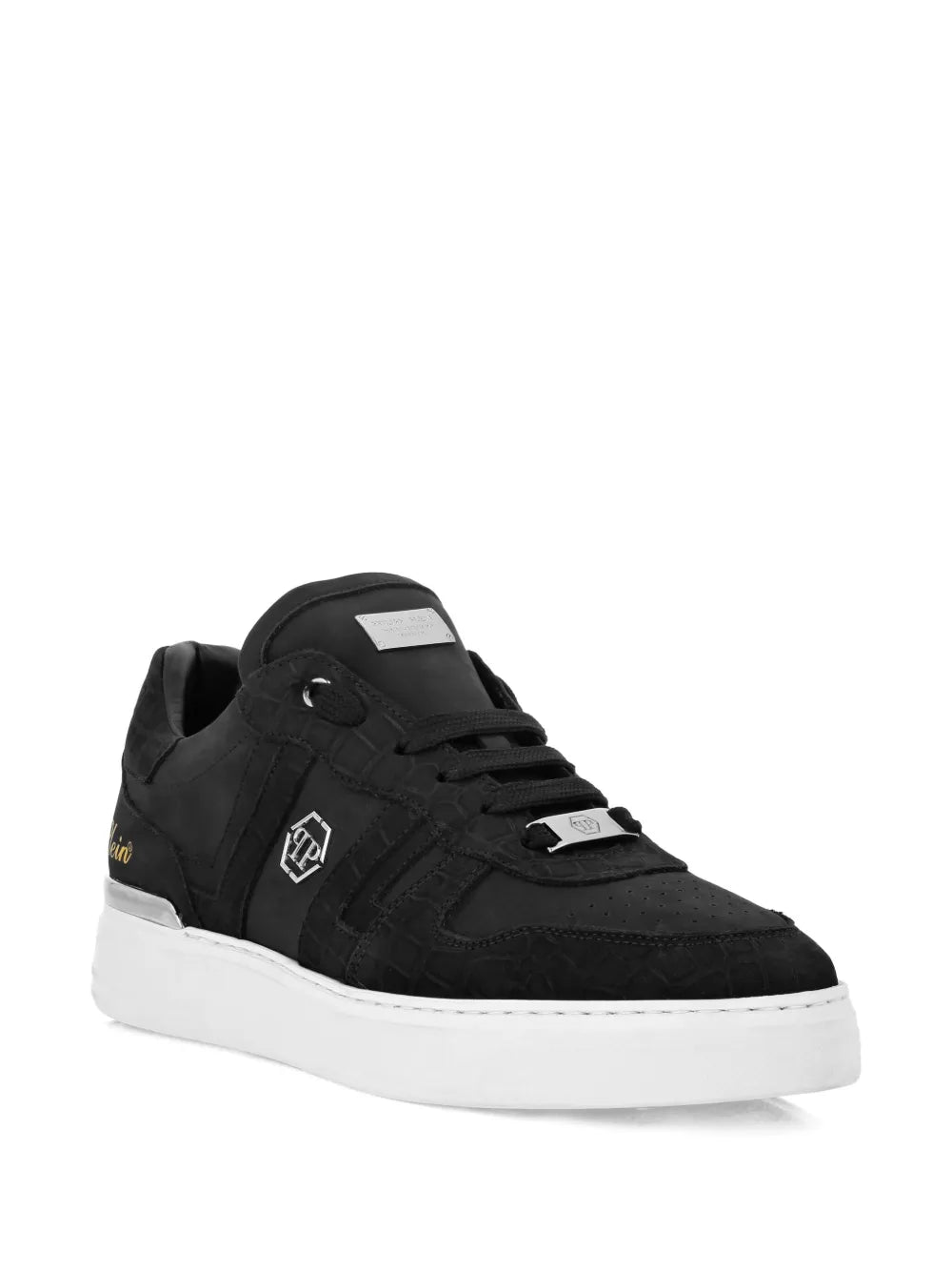 Philipp Plein Leather Low-Top Sneakers