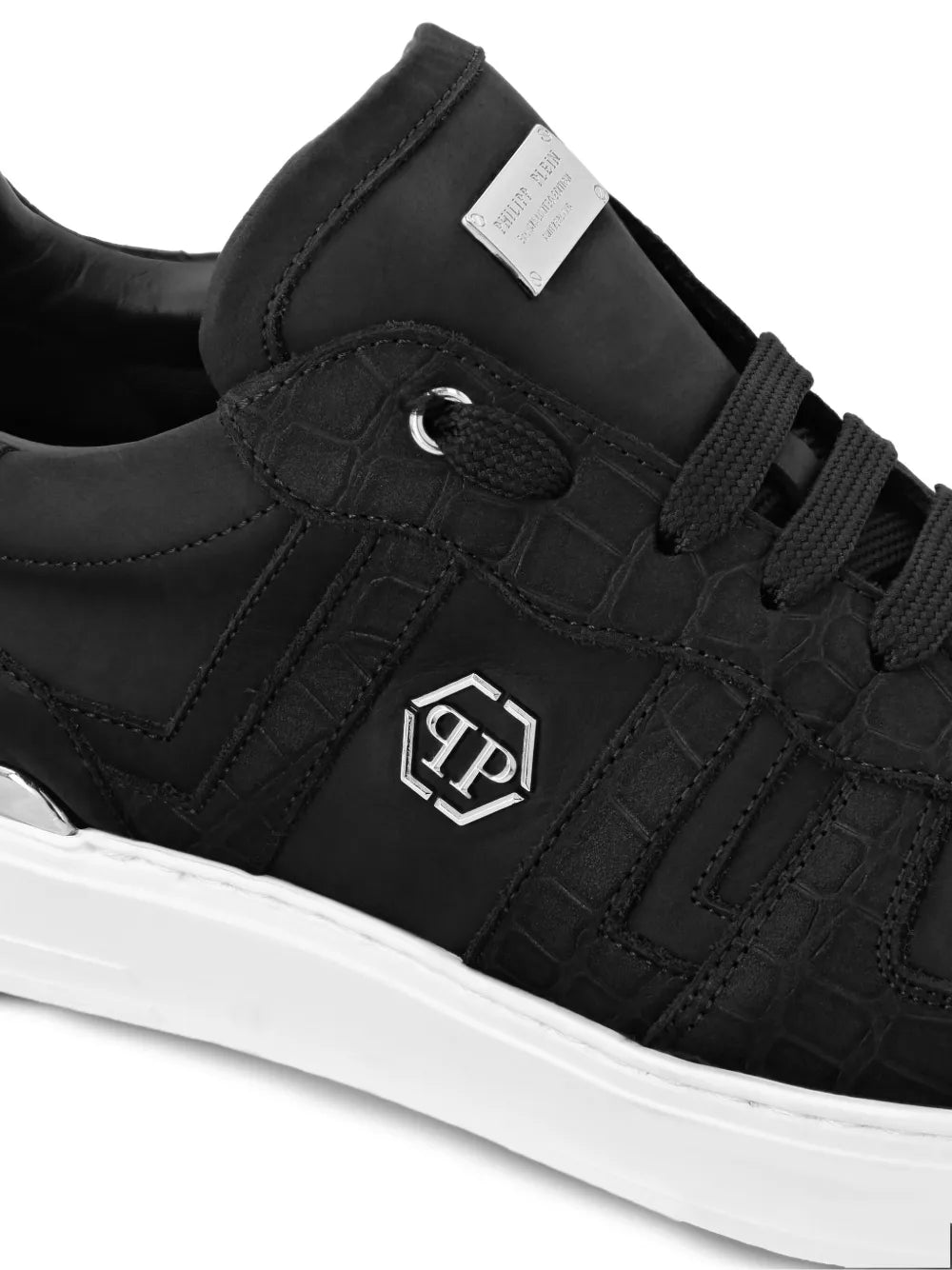 Philipp Plein Leather Low-Top Sneakers