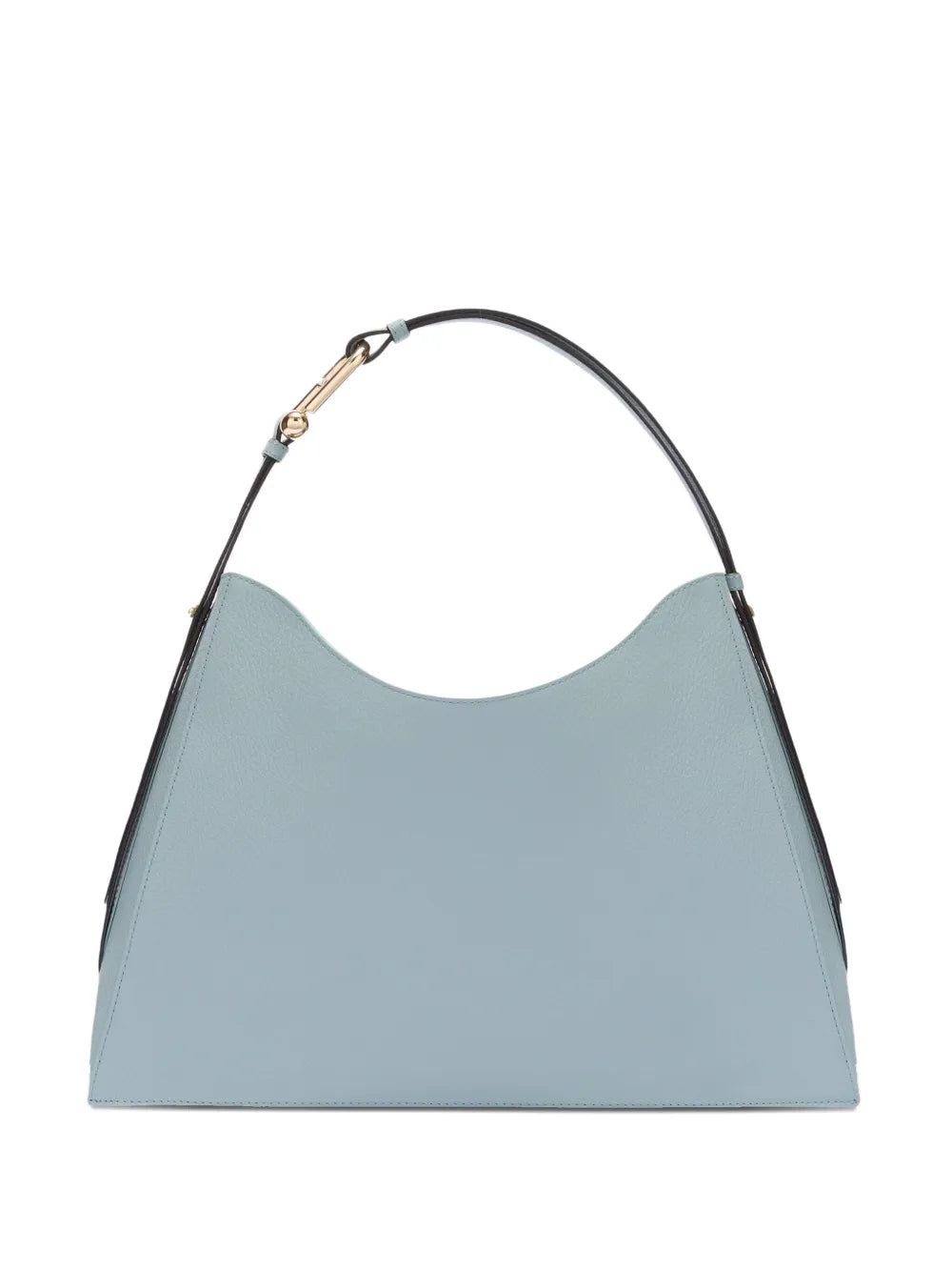 Furlacurved-handle leather shoulder bag