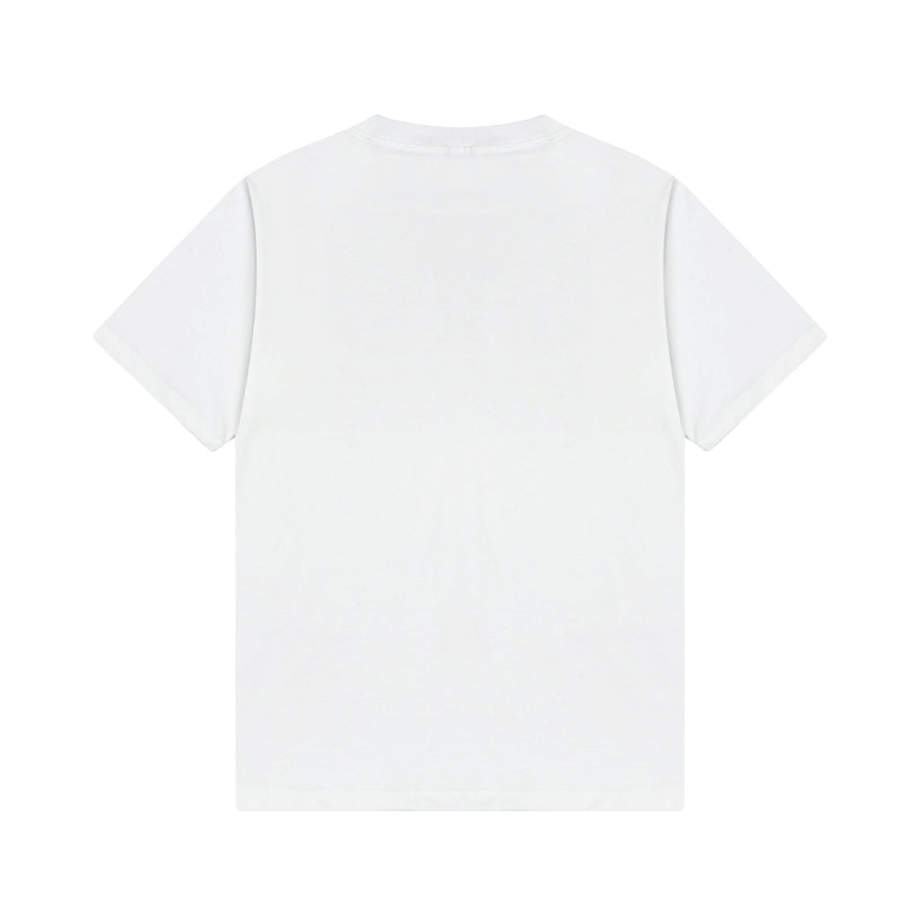 Balenciaga Wrap-Around Logo T-Shirt in White & Red