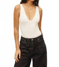 Double Layering Bodysuit In Ivory