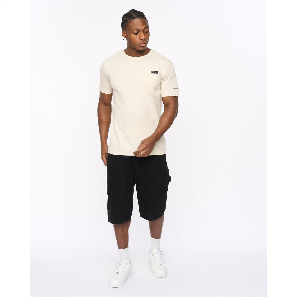Crosshatch Portville Printed Logo Crew Neck Short Sleeve T-Shirt