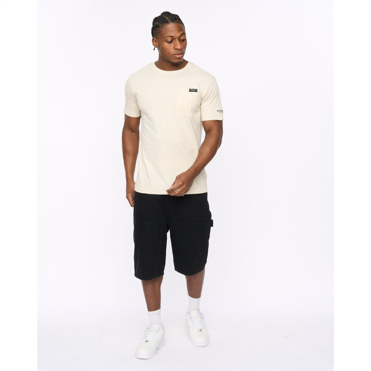 Crosshatch Portville Printed Logo Crew Neck Short Sleeve T-Shirt