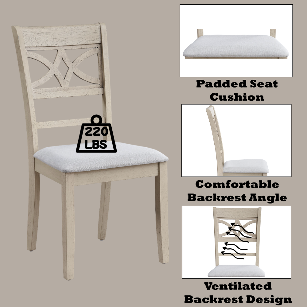 Upholstered Dining Chairs with Comfortable Cushioned Seats