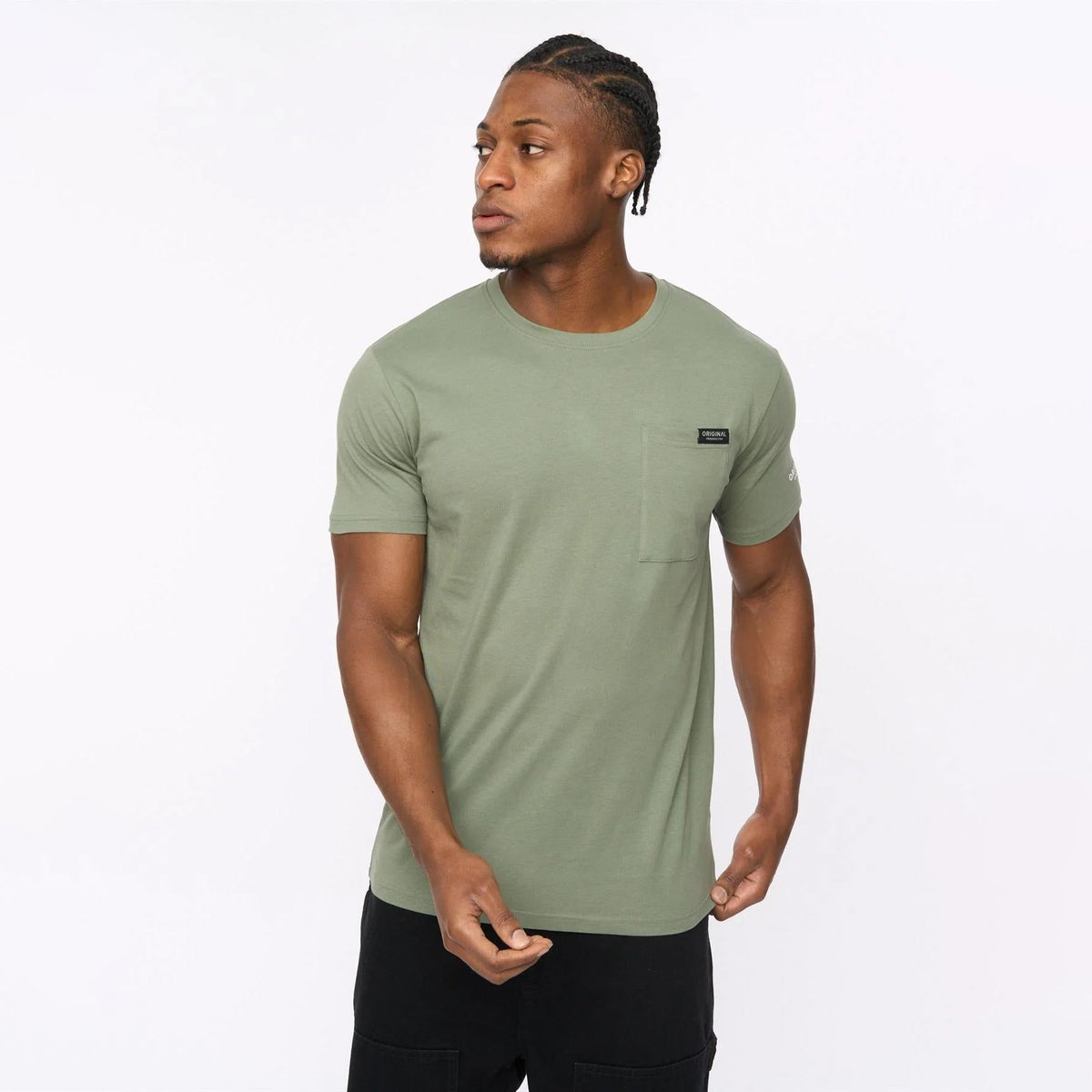 Crosshatch Portville Printed Logo Crew Neck Short Sleeve T-Shirt