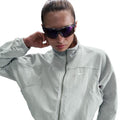 Nike Everything Solid Patterned Front Zip Pocket Windbreaker Jacket