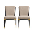 Modern Accent Dining Chairs with Durable Metal Construction