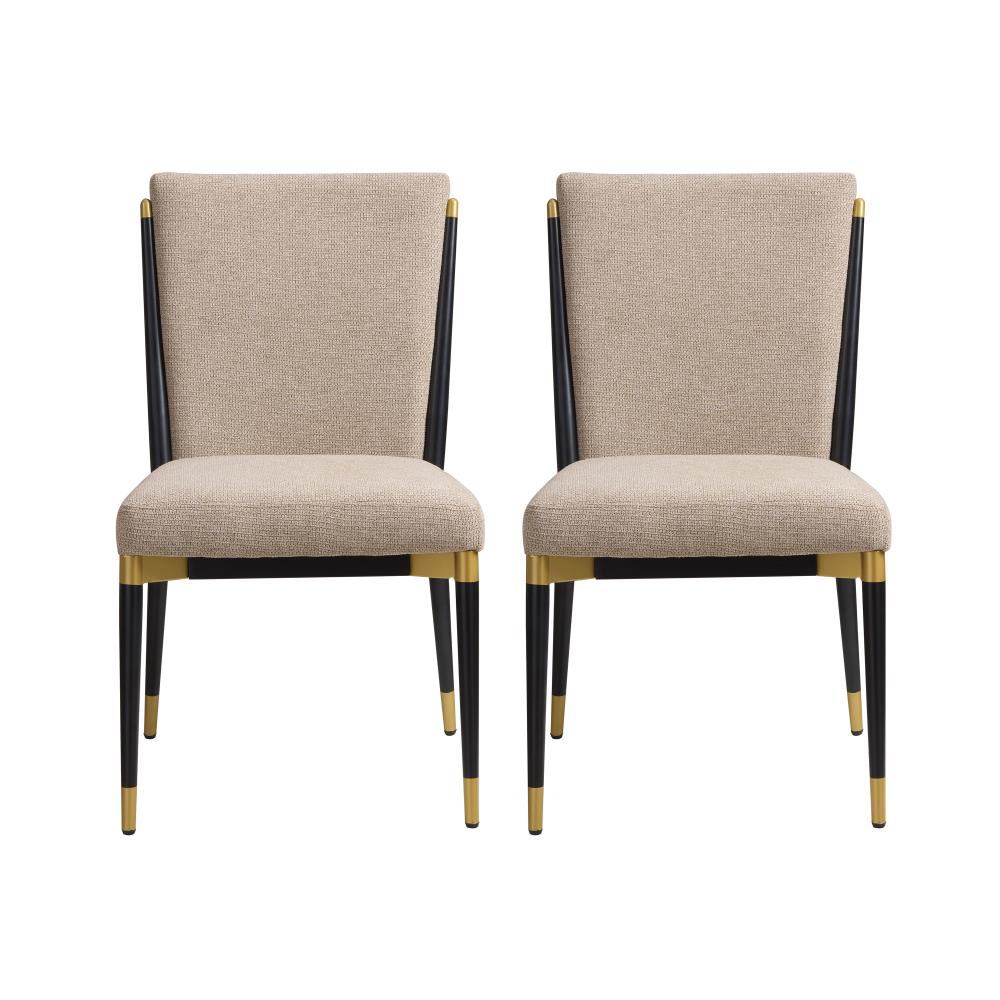 Modern Accent Dining Chairs with Durable Metal Construction