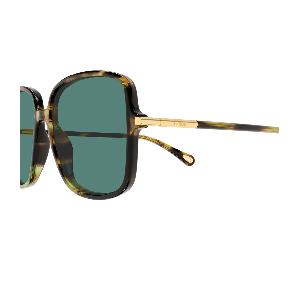 Havana Green Ch0396s Recycled Acetate Large Square Sunglasses