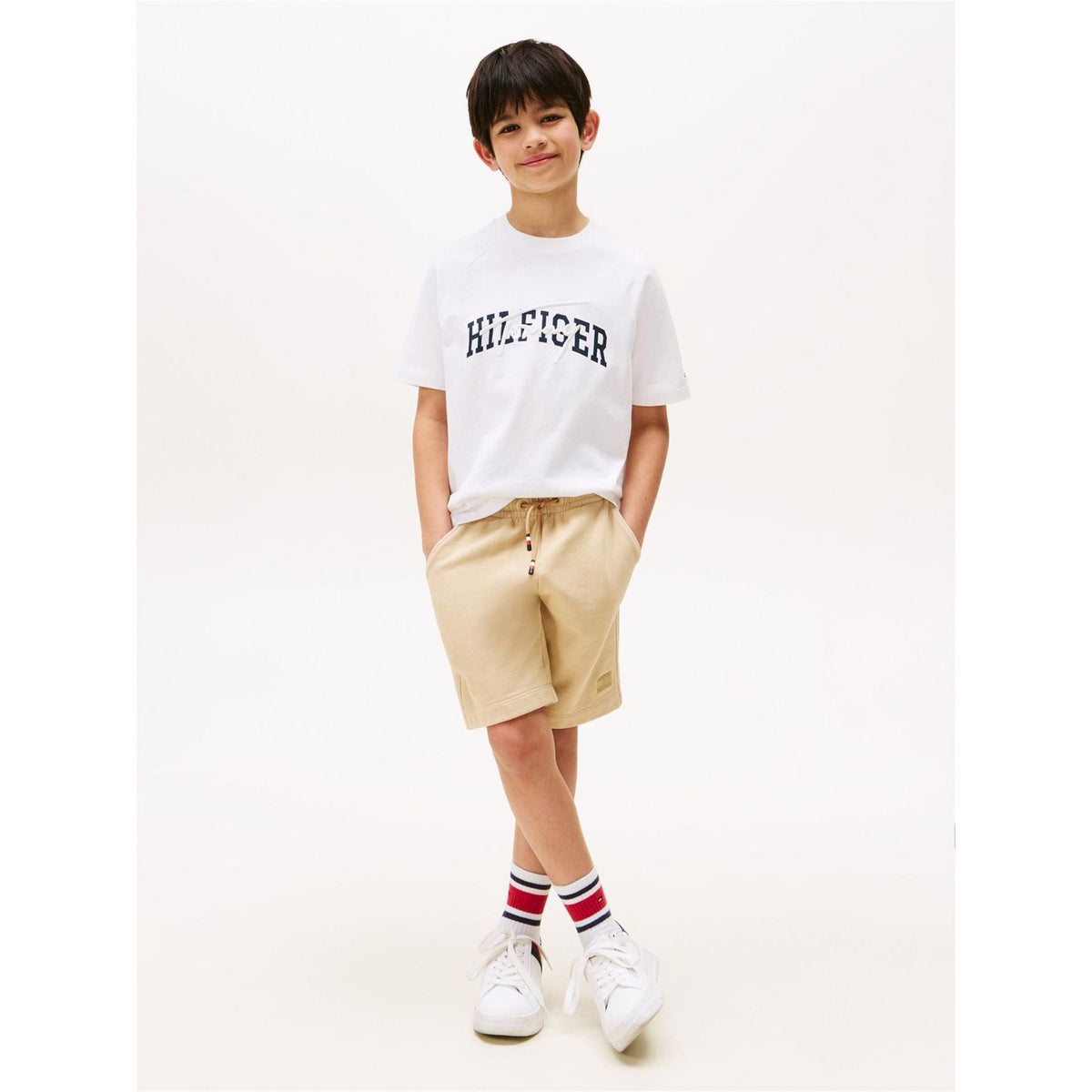 Tommy Hilfiger Script Raglan Sleeve Crew Neck T-Shirt