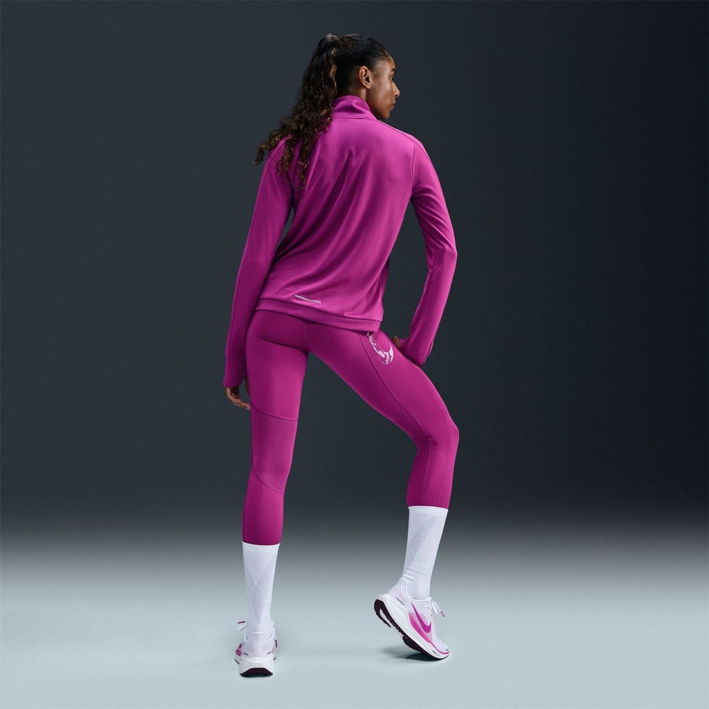 Nike Fast Solid Patterned High Rise Compression Leggings