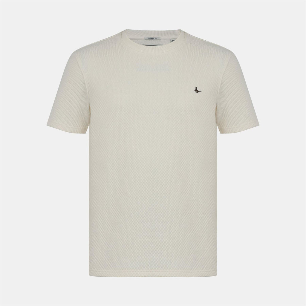 Jack Wills JW Bubble Texture Cotton Short Sleeve Crew Neck Oversized T Shirt