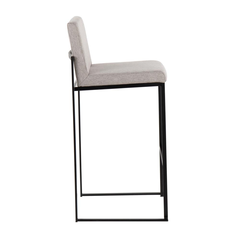 Modern Upholstered Bar Chairs with Padded Backrests