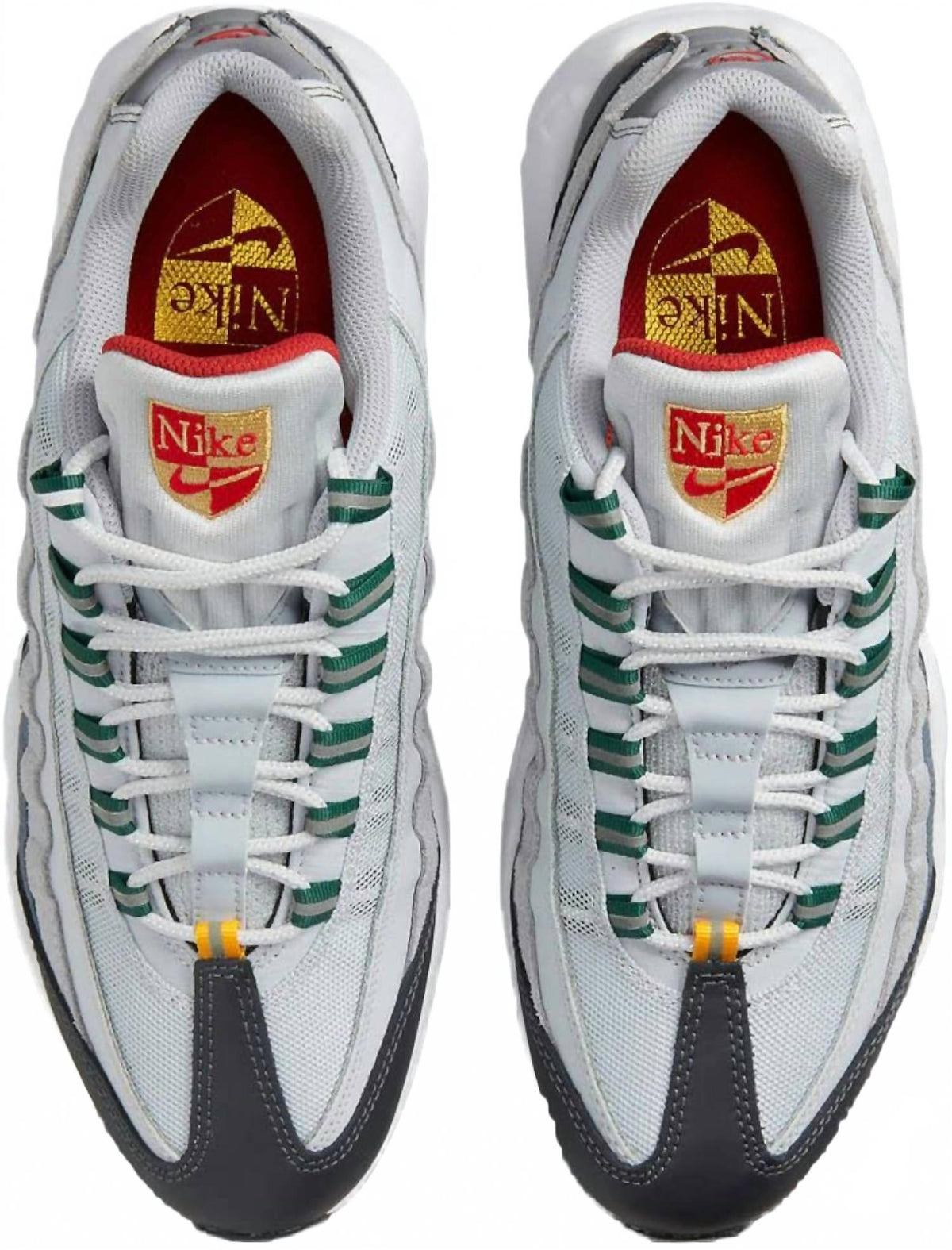 Men's Air Max 95 Essential Shoes In Pure Platinum/gorge Green