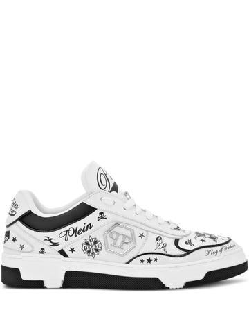 Philipp Plein Tattoo-Print Sneakers