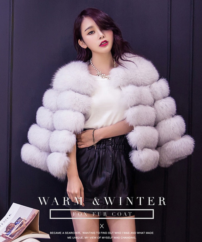 Mink Coats Women New Fashion Fox color