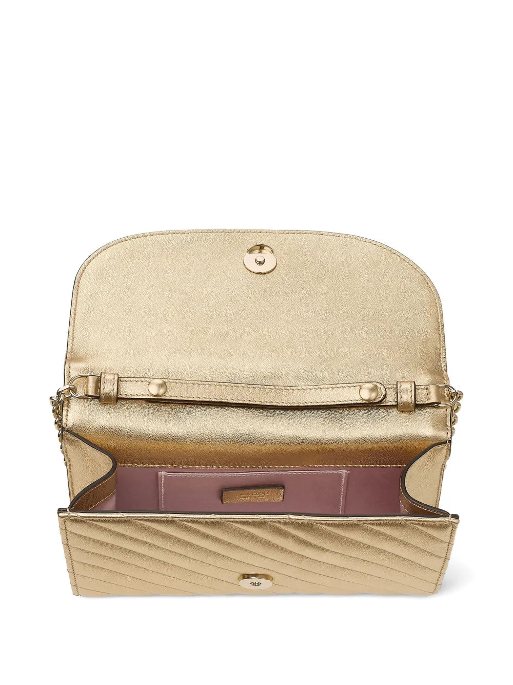 Jimmy ChooCurve clutch bag