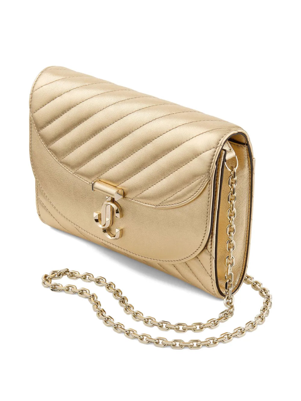Jimmy ChooCurve clutch bag