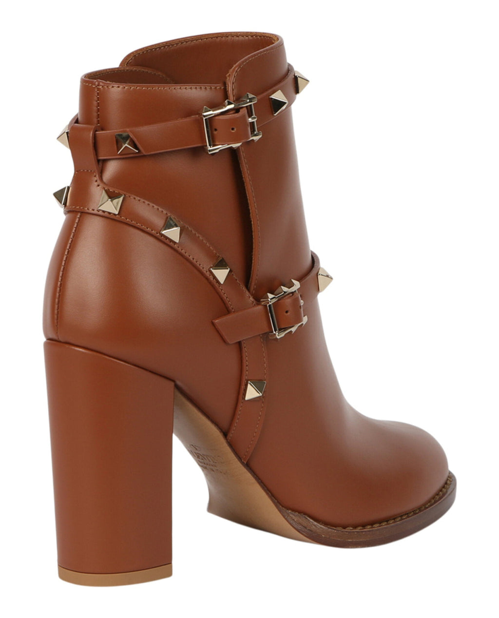 Rockstud Leather Booties