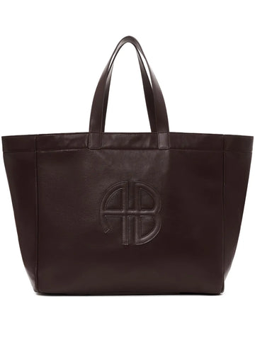 ANINE BINGlarge Rio logo-plaque leather tote bag