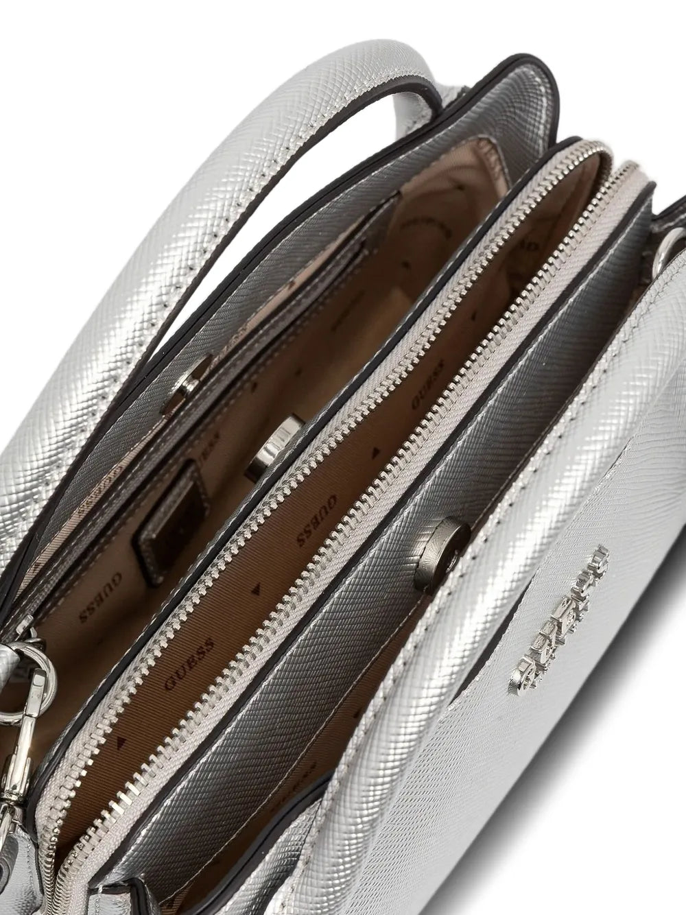 GUESS USAFedana metallic-finish tote bag