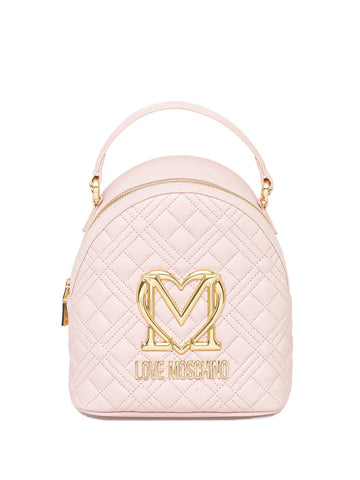 Love Moschinoquilted heart-logo backpack