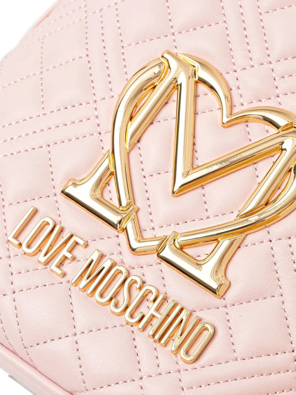 Love Moschinoquilted heart-logo backpack