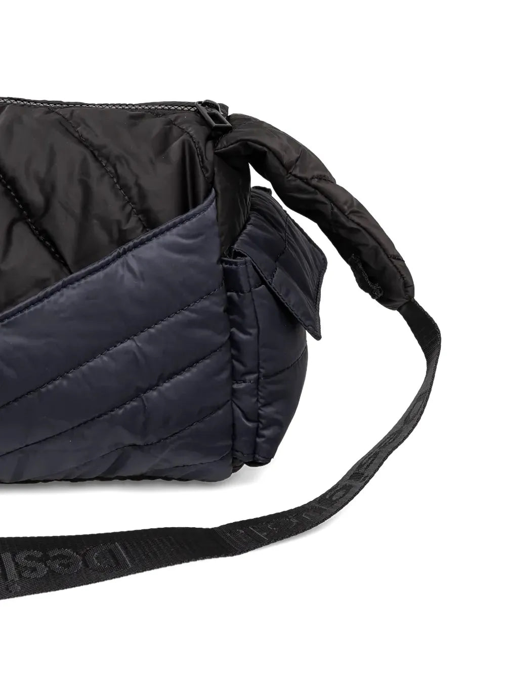 Desigualquilted multi-pocket shoulder bag
