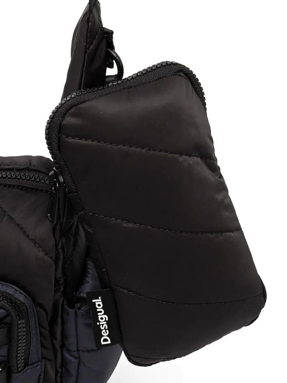 Desigualquilted multi-pocket shoulder bag