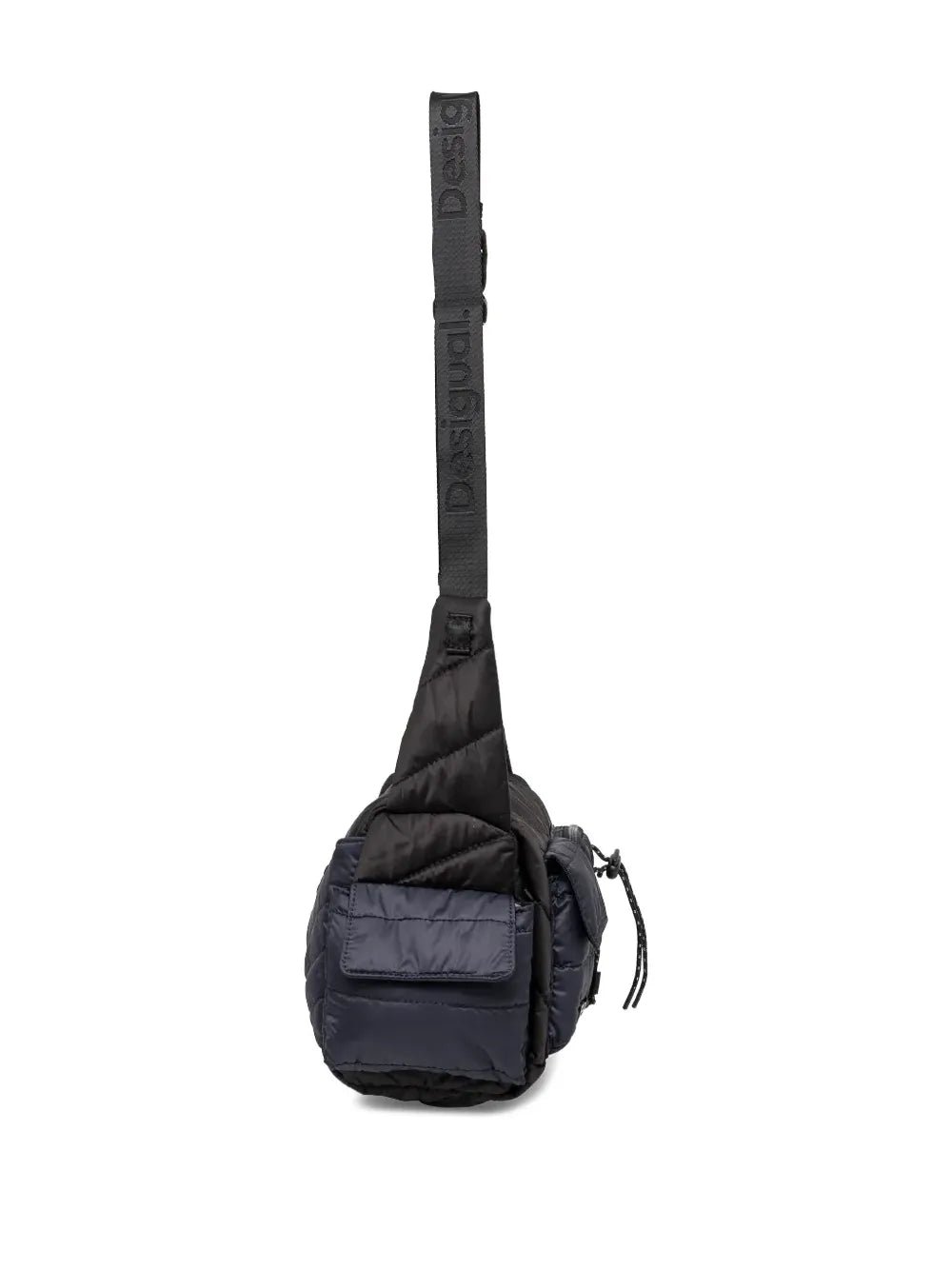 Desigualquilted multi-pocket shoulder bag