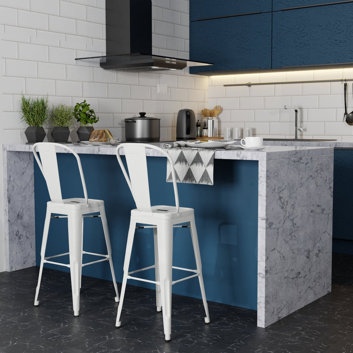 Contemporary Counter Stools with Durable Frames