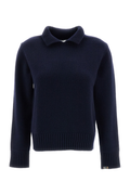 Blue Jo Heavyweight Ribbed Polo Cashmere Sweater
