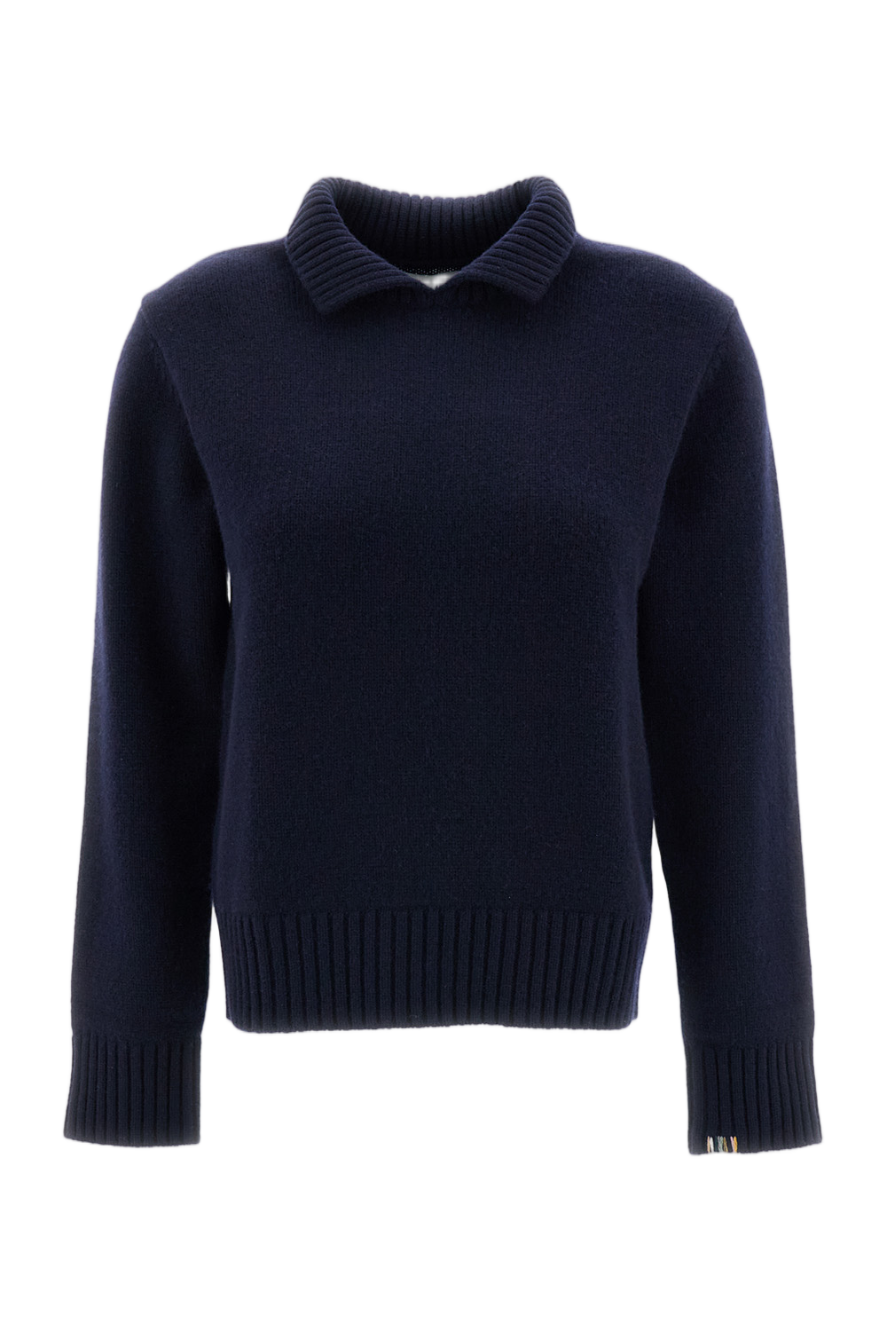 Blue Jo Heavyweight Ribbed Polo Cashmere Sweater