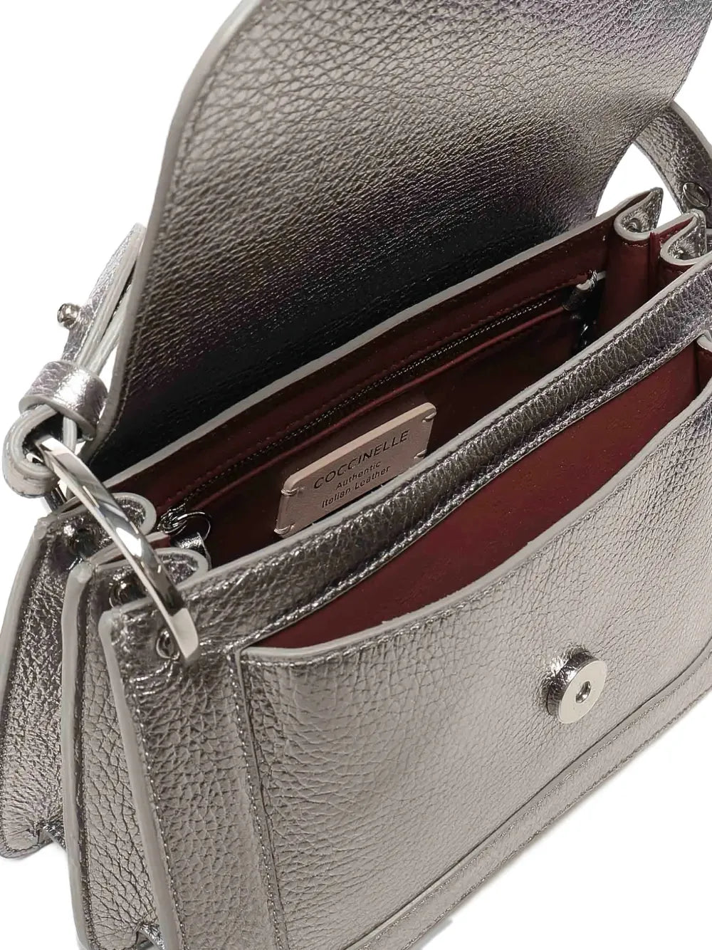 CoccinelleC-ME metallic leather tote bag