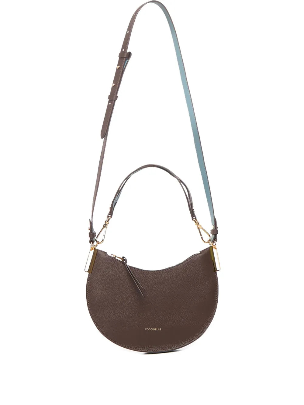 Coccinellelogo-detail leather shoulder bag