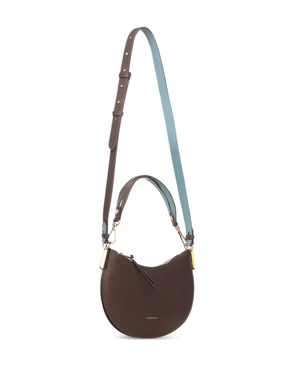 Coccinellelogo-detail leather shoulder bag