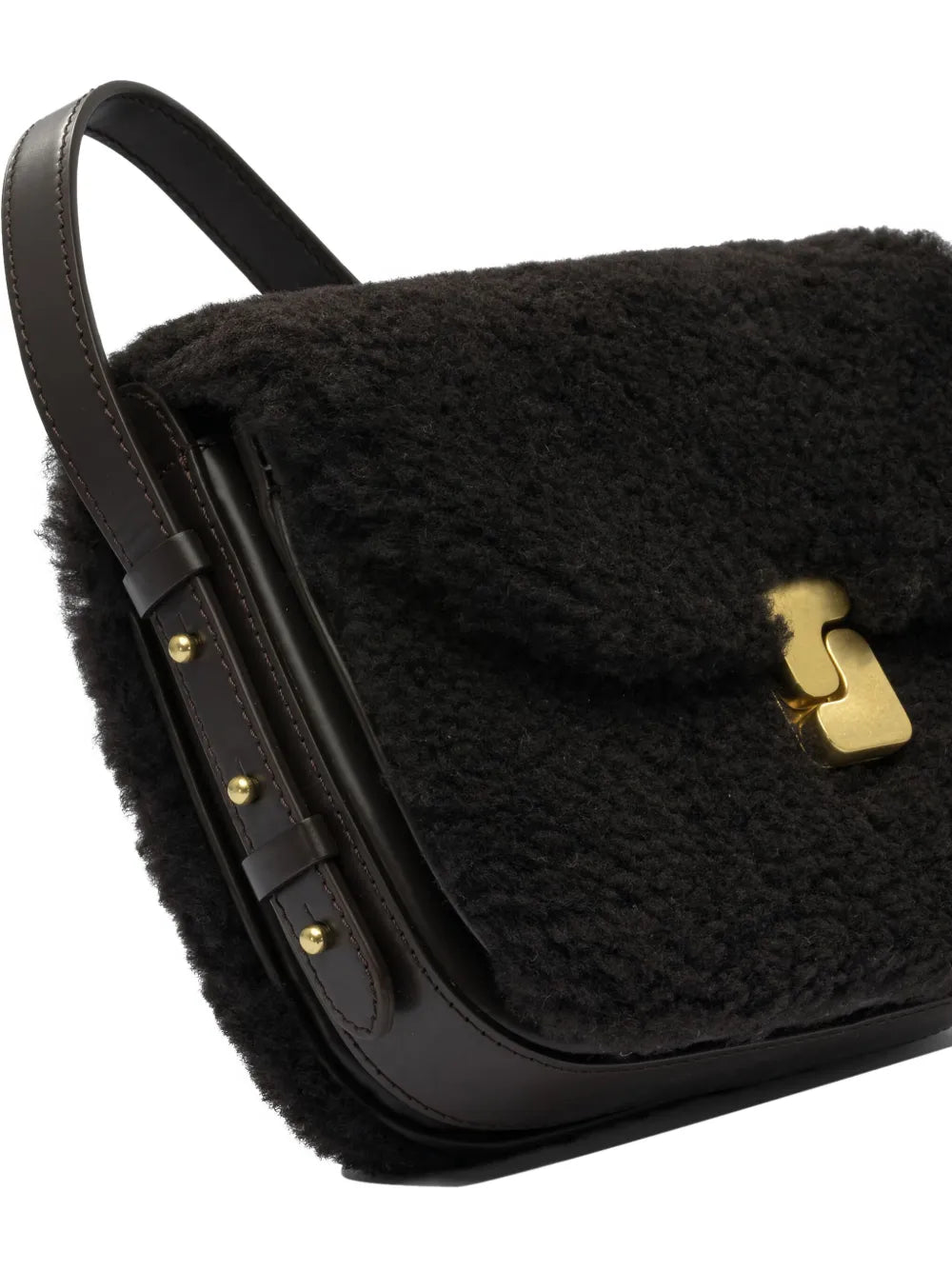 Soeurmini shearling shoulder bag