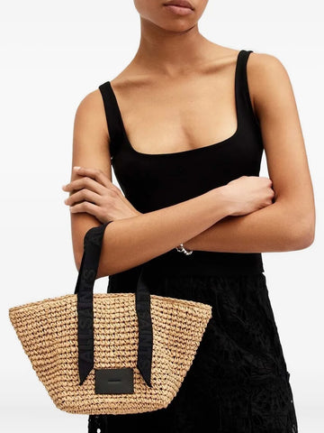 AllSaintsCelayne woven-texture top-handle mini bag