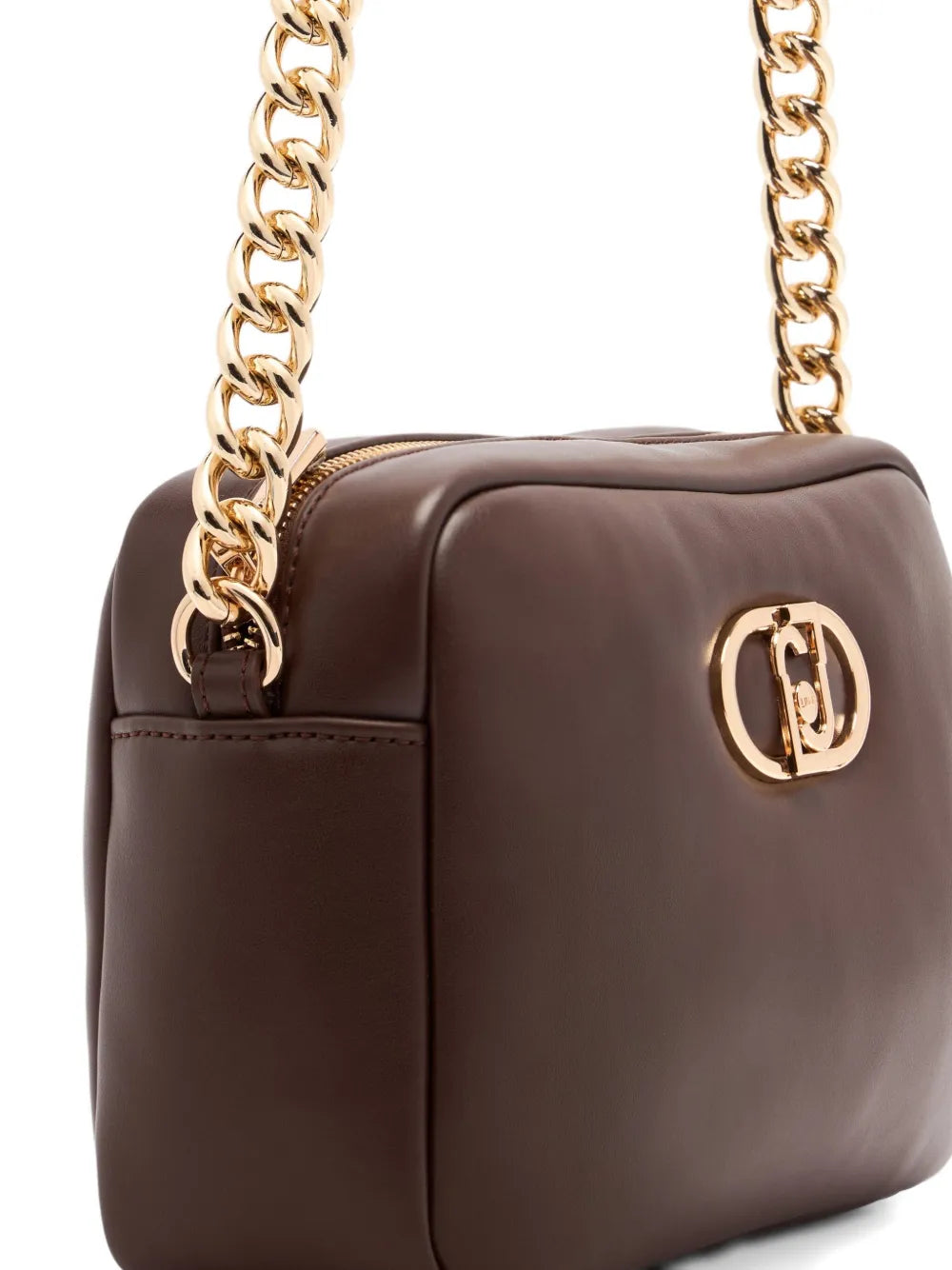 LIU JOmedium LaPuffy logo-plaque chain-strap cross body bag