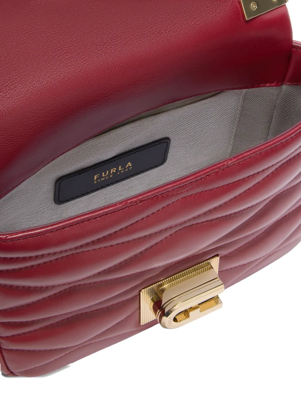 Furlasmall Mala quilted chain-strap cross body bag
