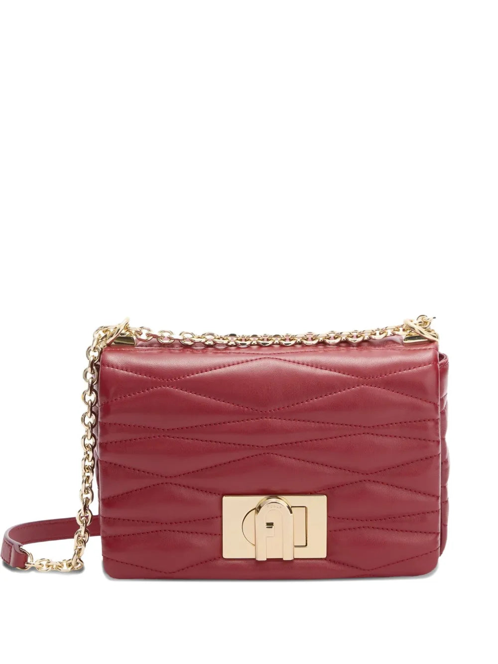 Furlasmall Mala quilted chain-strap cross body bag