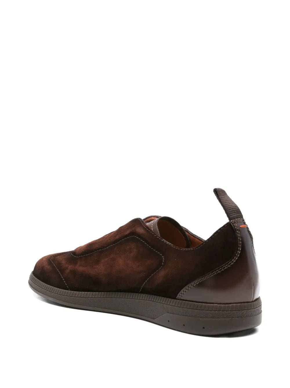 Santoni Suede-Leather Sneakers