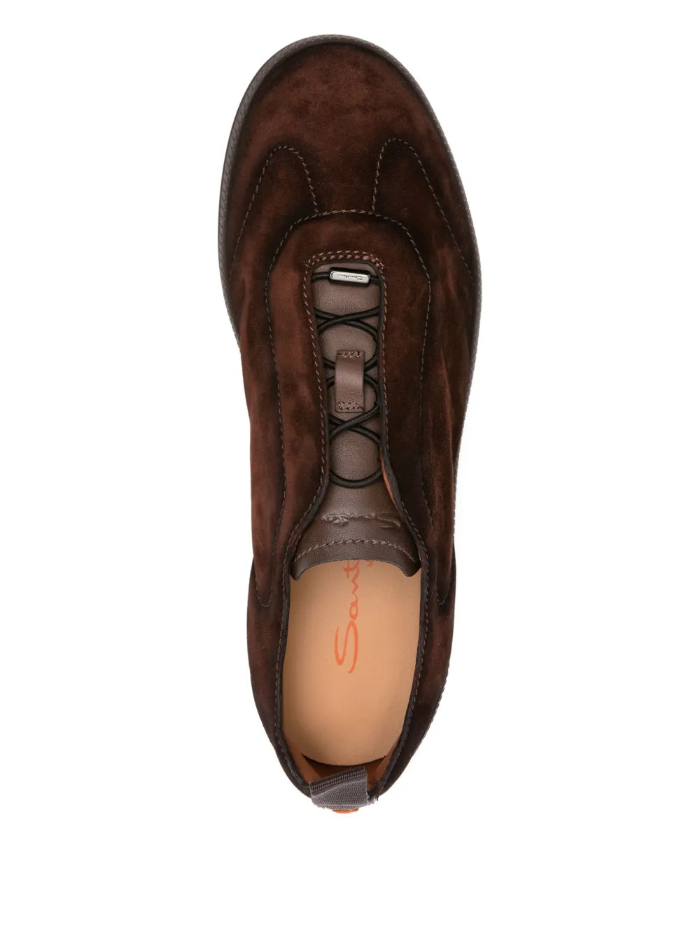 Santoni Suede-Leather Sneakers