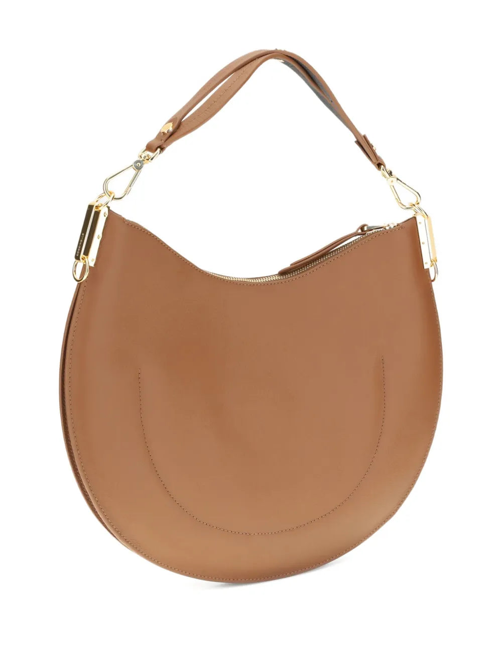 Coccinellelarge Sunup half-moon calfskin shoulder bag