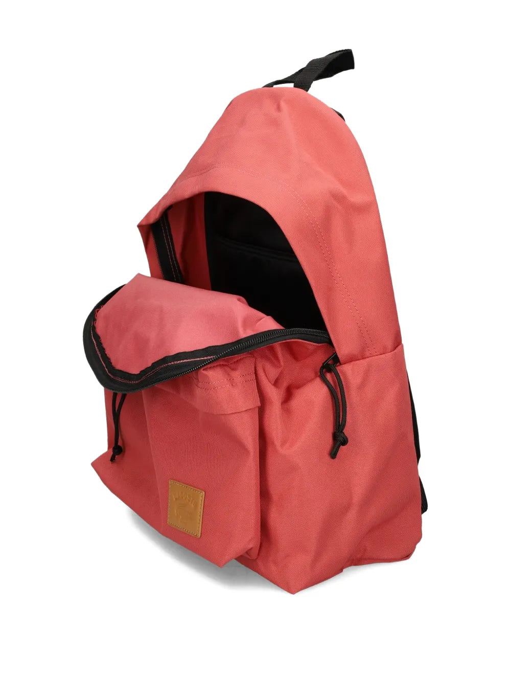 Lacostelogo-plaque drawstring backpack