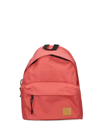 Lacostelogo-plaque drawstring backpack