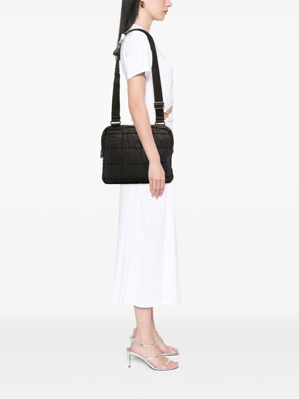 Pre-OwnedPrada Pre-Owned2013-2025 Quilted Tessuto crossbody bag