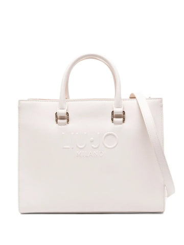 LIU JOlogo-embossed tote bag