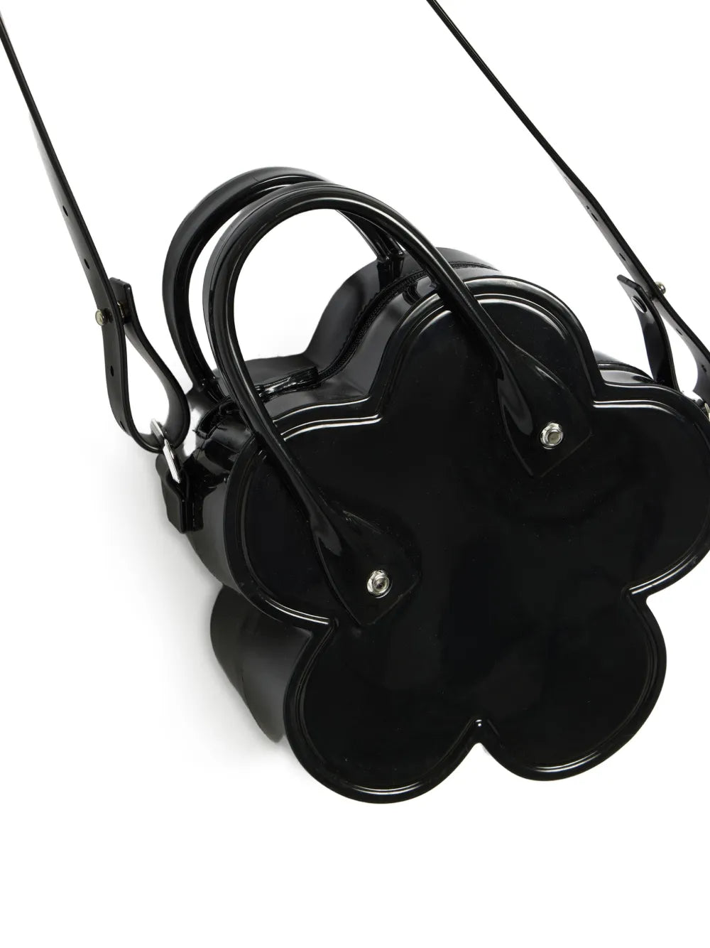 Comme Des Garns Girlflower top handle shoulder bag
